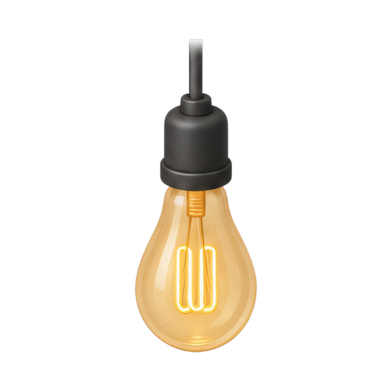vintage edison bulb hanging
