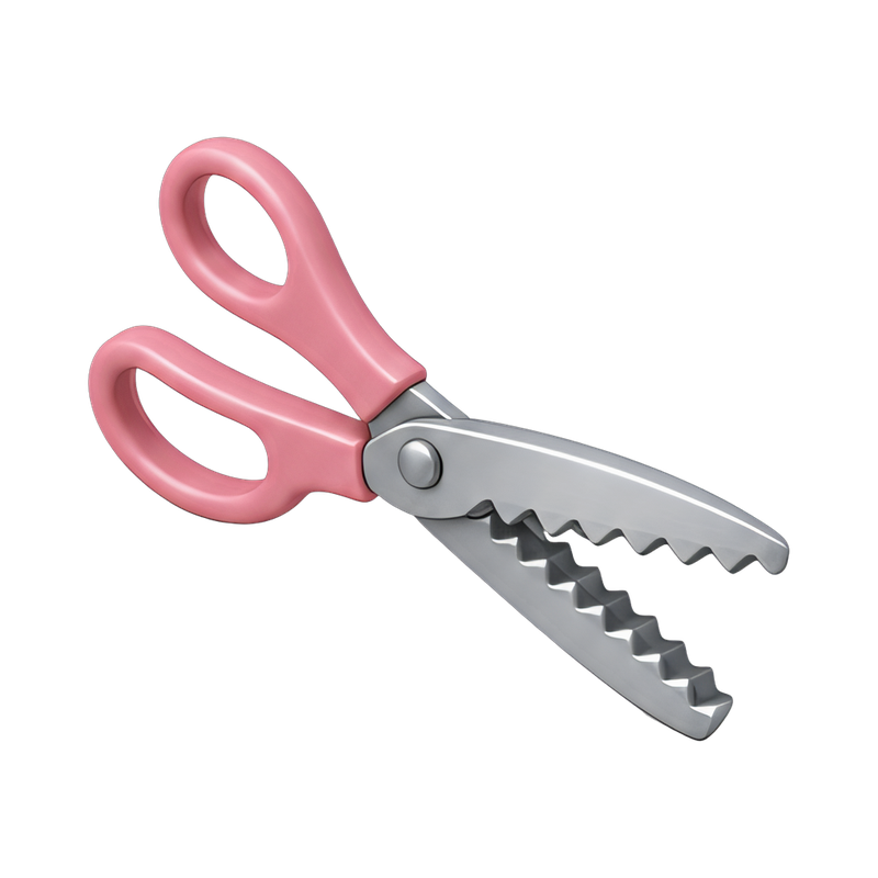 zigzag pinking shears close-up