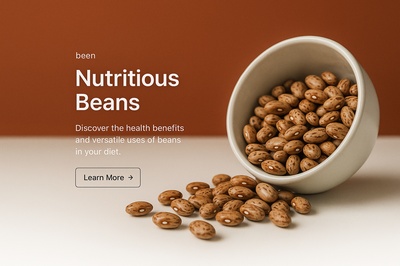 Stylized Web Interface Featuring Nutritious Beans