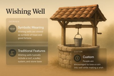 Stylish Wishing Well Design for Web Page