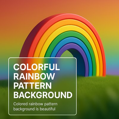 Colorful Rainbow Pattern Background with Vibrant Colors