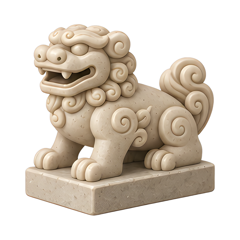 Korean haetae fire guard sculpture
