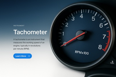 Stylish Tachometer Design for Web Page