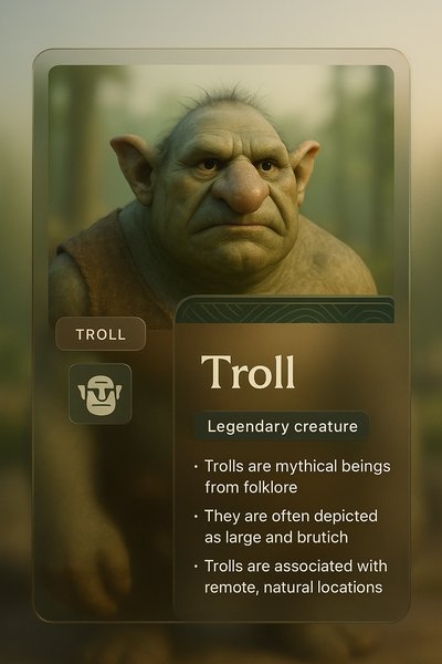 Creative Troll Design for Website with Integrated Elements