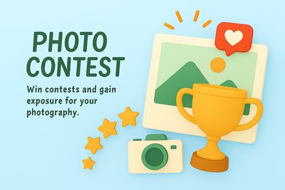 Colorful Photo Contest Announcement Graphic
