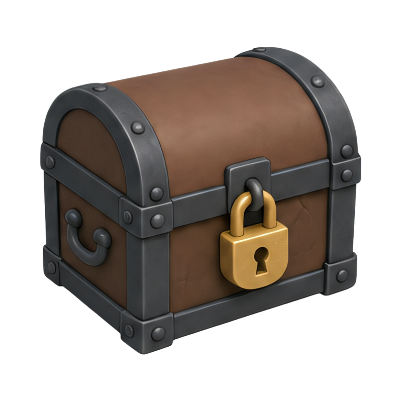 antique trunk with lock