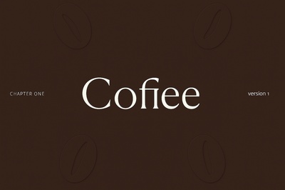 Elegant Coffee Theme with Stylish Typography