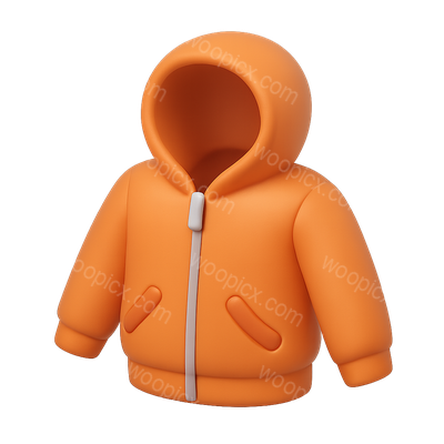 Stylish 3D Hoodie Icon with Isometric Design