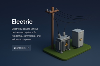 Detailed 3D Electric Scene with Realistic Elements