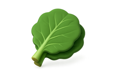 3D Collard Greens Icon