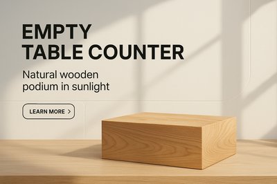 Elegant Wooden Table Display for Luxury Products