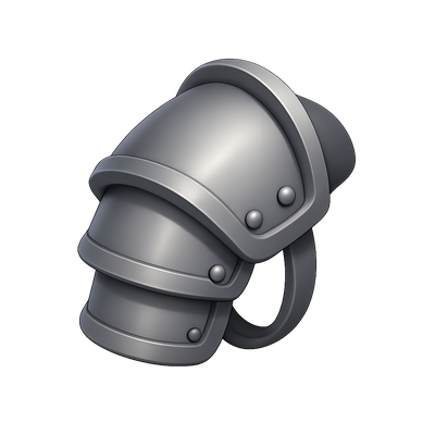 Stylized 3D Armor Icon for Gaming or Design