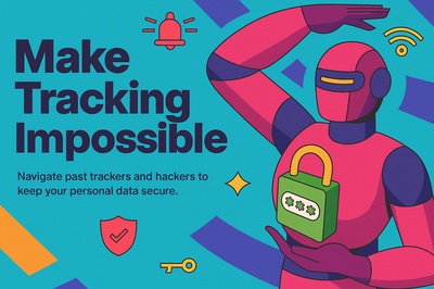 Vibrant Retro Data Protection Graphic Design