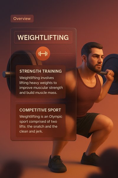 3D Illustration of Weightlifting with Informative Blocks