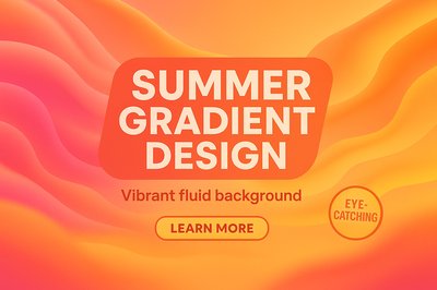 Vibrant Summer Gradient Background for Design Projects