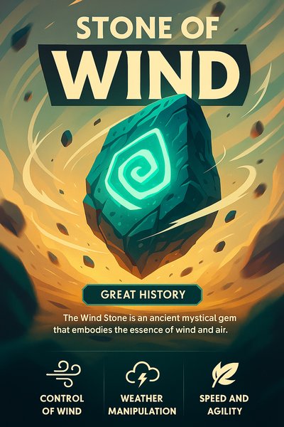 Stone of Wind: Dynamic Visual Representation with Mystical Elements