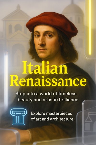 Italian Renaissance Cultural Promotion Graphic