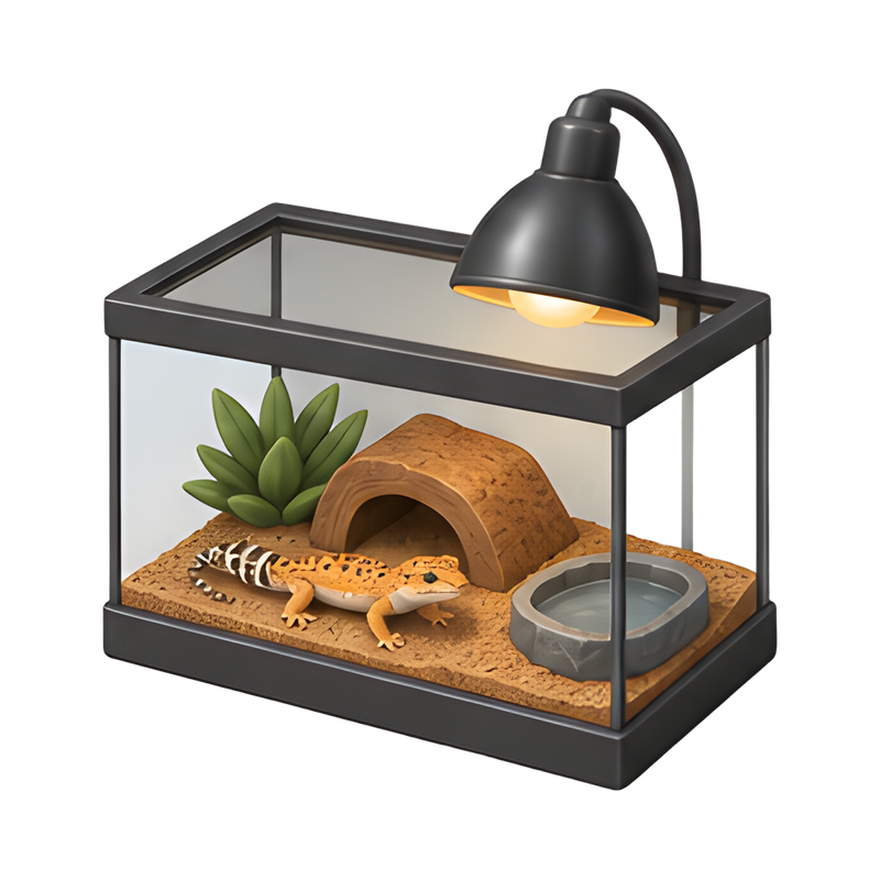 modern glass reptile terrarium