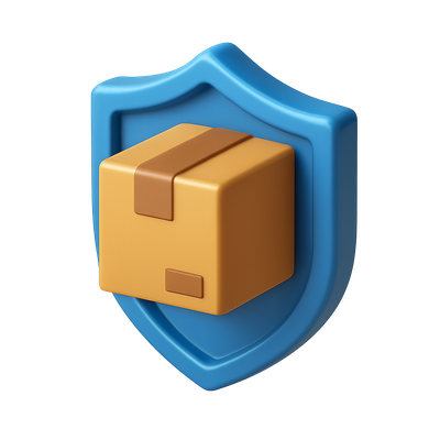 3D Shielded Package Icon Design for Security