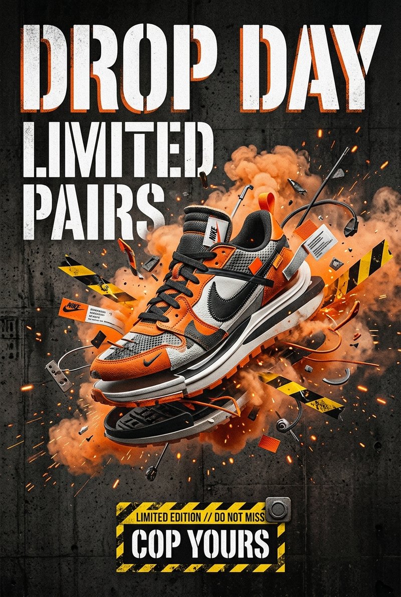 Fresh sneaker drop showcase
