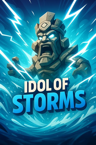 Dynamic Illustration of the Idol of Storms in Action
