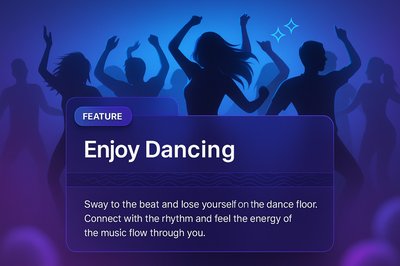Dynamic Silhouette of People Dancing on a Vibrant Dance Floor