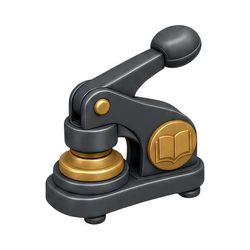 custom book embosser stamp