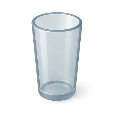 Stylish 3D Glass Icon with Volumetric Design