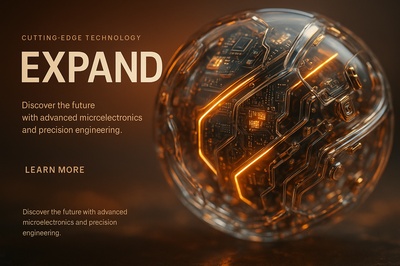 Hyperrealistic 3D Scene of Advanced Microelectronics