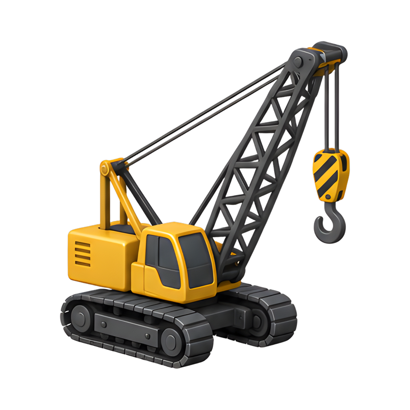 crawler crane with lattice boom