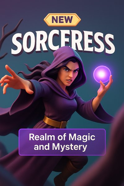 3D Illustration of a Sorceress with Magic Sphere