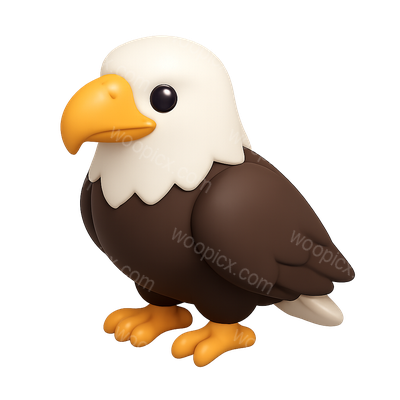 Cute Cartoon Eagle Character Design