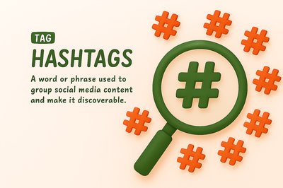 Educational Graphic on Hashtags and Their Function
