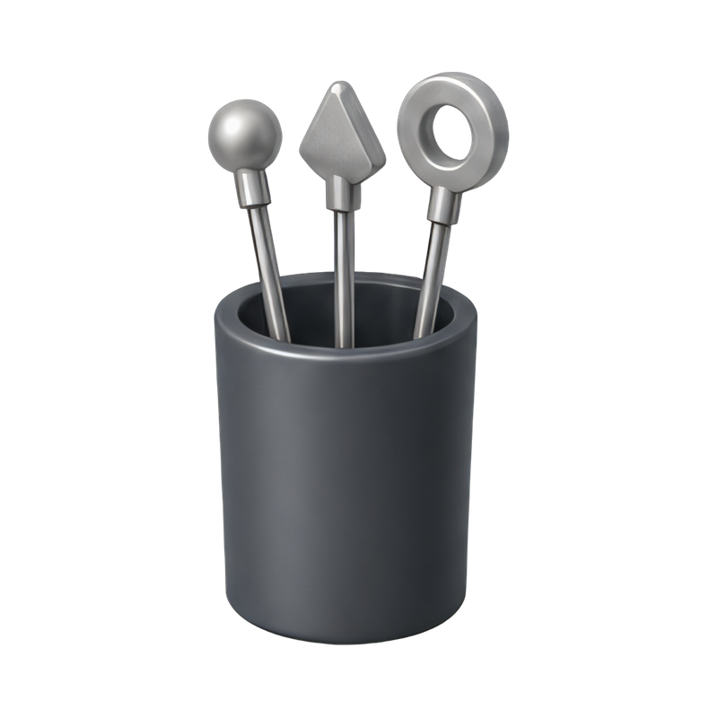 Elegant metal cocktail picks