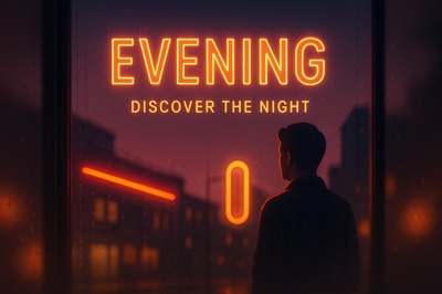 Neon Evening: Discover the Night with Glowing Accents