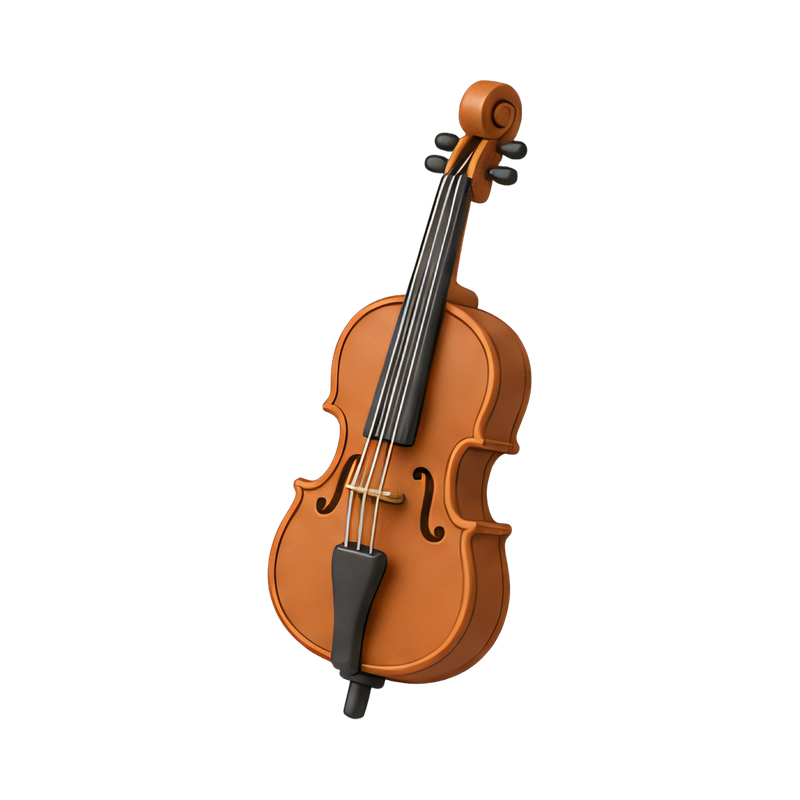 Elegant upright cello in focus