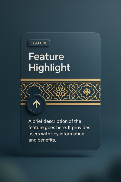 Luxurious Arabian Gold Pattern for Feature Highlight Blocks