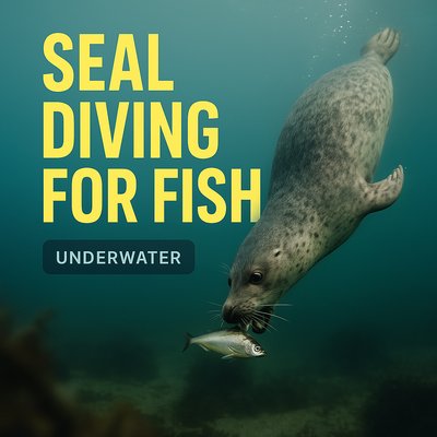 Seal Diving for Fish: An Underwater Adventure