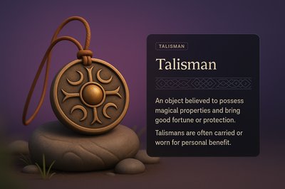 3D Talisman Illustration with Detailed Description