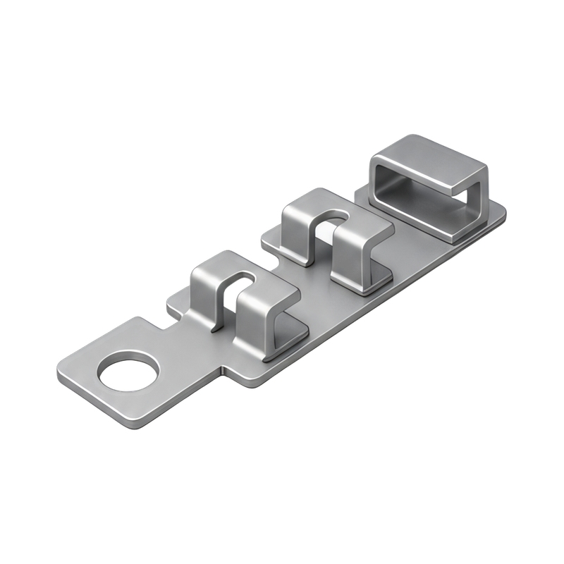 Precision progressive die strip