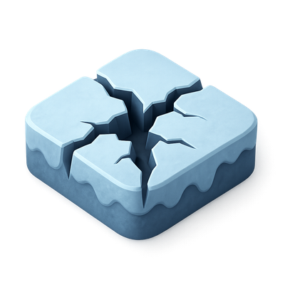 3D Representation of Cracked Permafrost Surface