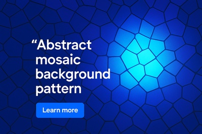 Glowing Mosaic Atmosphere with Abstract Patterns