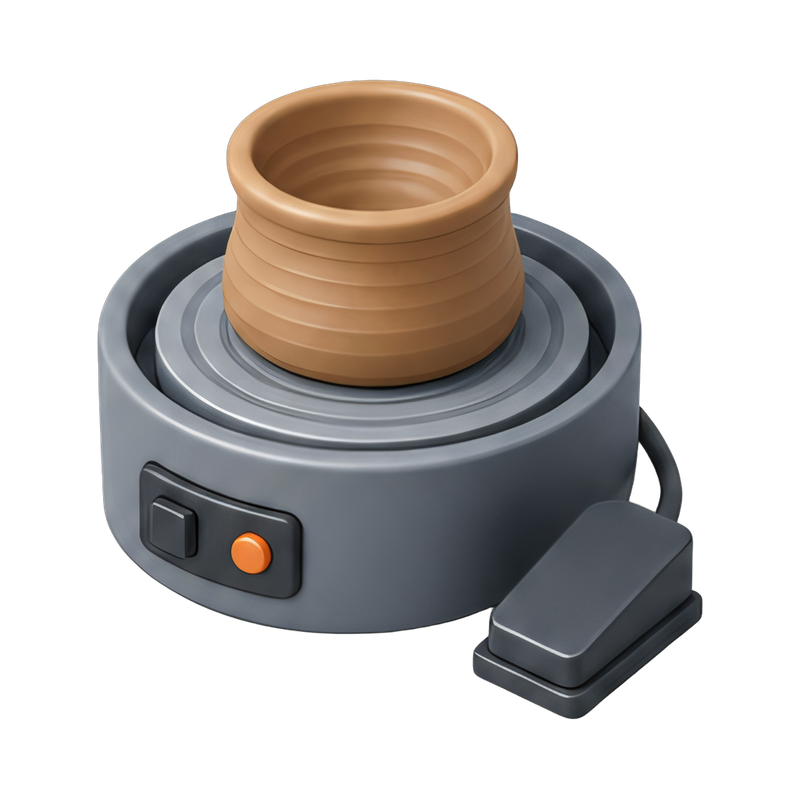 pottery wheel in action