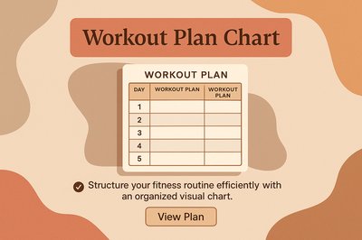 Boho Style Workout Plan Chart for Fitness Routine