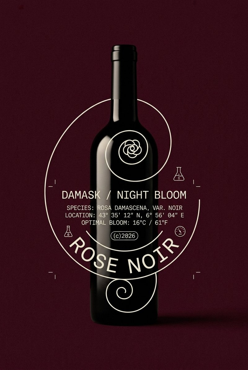 Elegant rose noir bouquet