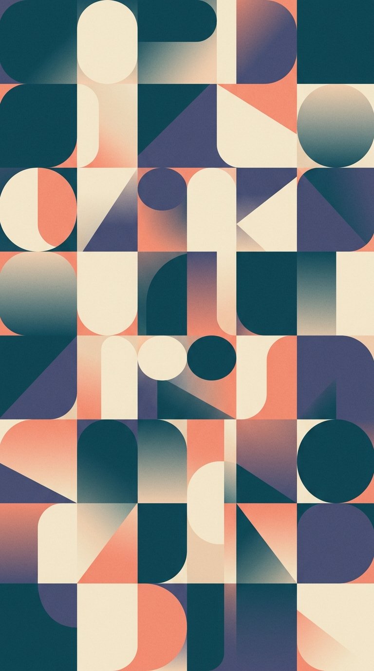 Abstract geometric wallpaper design