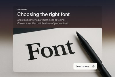 Stylish Web Design: Choosing the Right Font