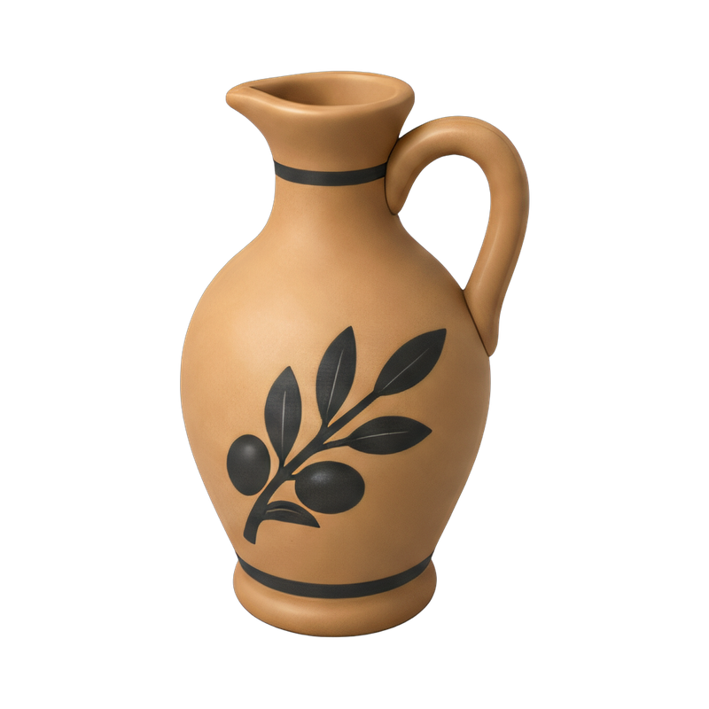 ceramic olive oil jug