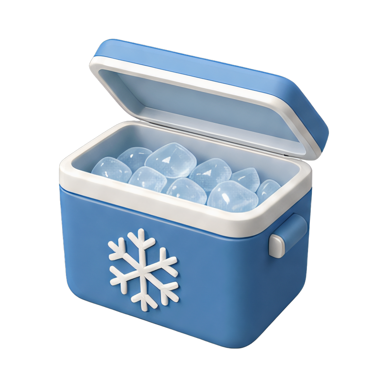 vaccine cooler box with ice