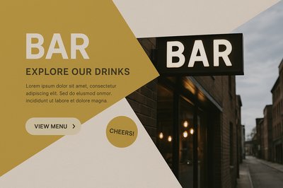 Geometric Design and Realism in Bar Promotion